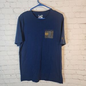 Under Armour Men's Blue T-Shirt, Size Medium